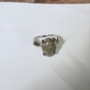 MALACHITE LAB CREATED NEW POLISHED CABECHON SIZE 6 TREND ON FASHIONISTA  RING